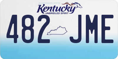 KY license plate 482JME