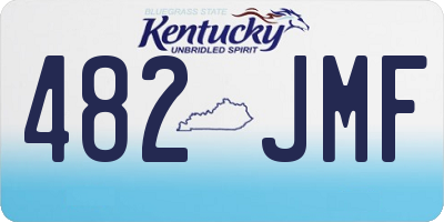 KY license plate 482JMF