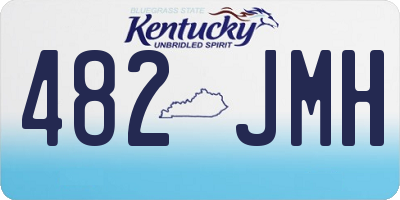 KY license plate 482JMH