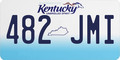 KY license plate 482JMI
