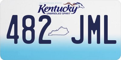 KY license plate 482JML