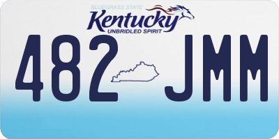 KY license plate 482JMM