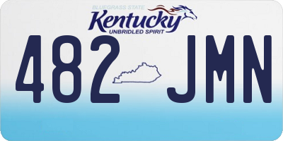 KY license plate 482JMN