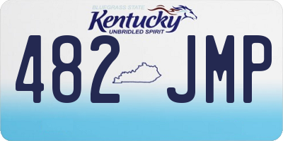 KY license plate 482JMP