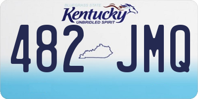 KY license plate 482JMQ