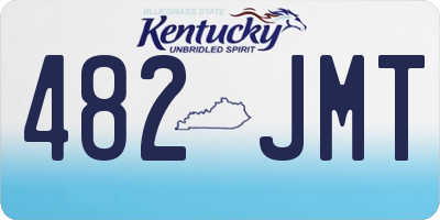 KY license plate 482JMT