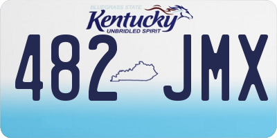 KY license plate 482JMX