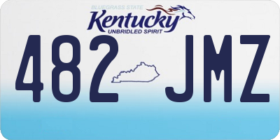 KY license plate 482JMZ
