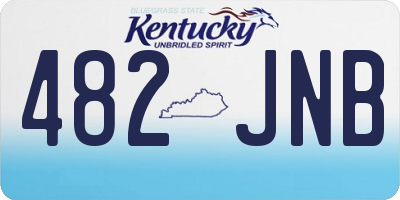 KY license plate 482JNB