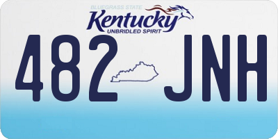 KY license plate 482JNH