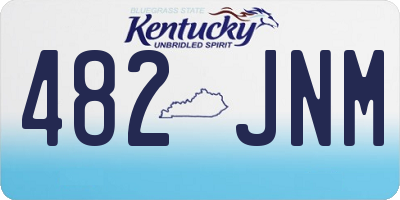 KY license plate 482JNM