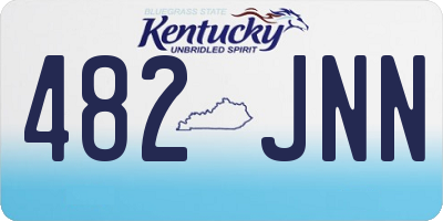 KY license plate 482JNN