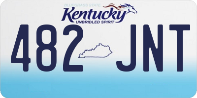 KY license plate 482JNT