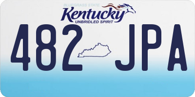 KY license plate 482JPA
