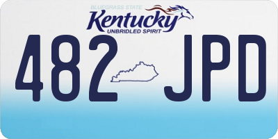 KY license plate 482JPD