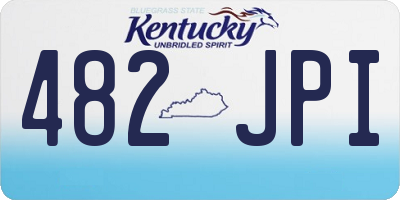 KY license plate 482JPI