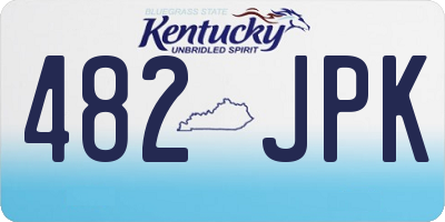 KY license plate 482JPK