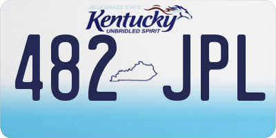 KY license plate 482JPL