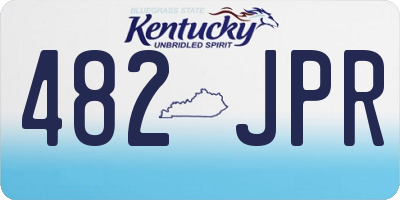 KY license plate 482JPR