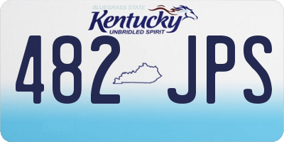 KY license plate 482JPS