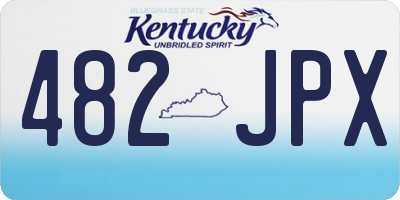 KY license plate 482JPX