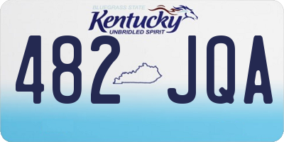 KY license plate 482JQA