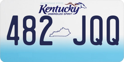 KY license plate 482JQQ