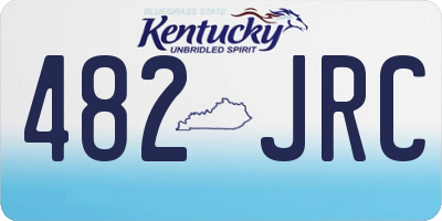 KY license plate 482JRC