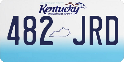 KY license plate 482JRD