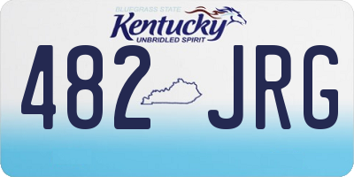 KY license plate 482JRG