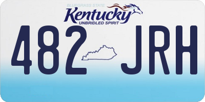 KY license plate 482JRH