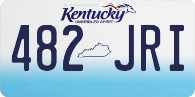KY license plate 482JRI