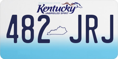 KY license plate 482JRJ