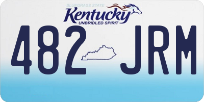 KY license plate 482JRM