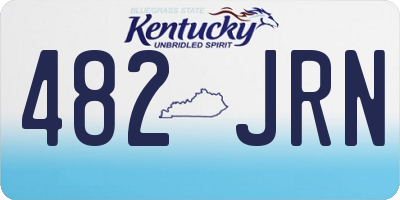 KY license plate 482JRN