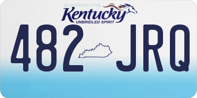 KY license plate 482JRQ