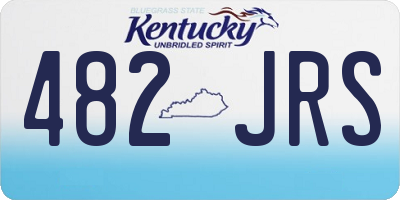 KY license plate 482JRS
