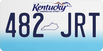 KY license plate 482JRT