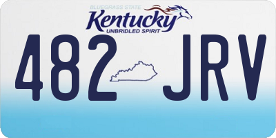 KY license plate 482JRV