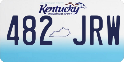 KY license plate 482JRW