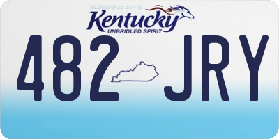 KY license plate 482JRY