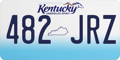 KY license plate 482JRZ