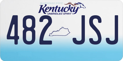 KY license plate 482JSJ