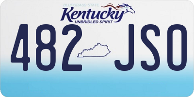 KY license plate 482JSO