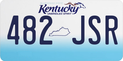 KY license plate 482JSR