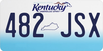 KY license plate 482JSX