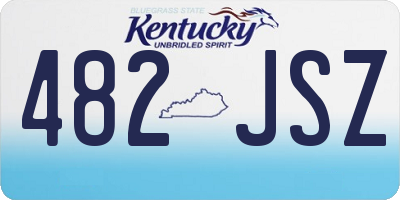 KY license plate 482JSZ
