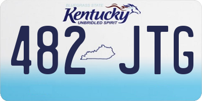 KY license plate 482JTG