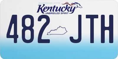 KY license plate 482JTH