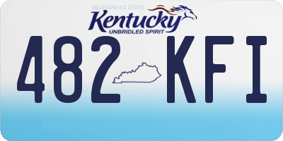 KY license plate 482KFI